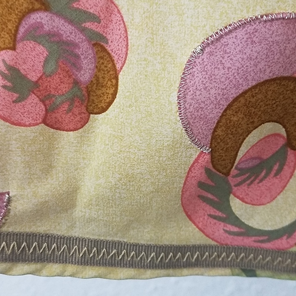 J. Jill Floral A-Line Skirt in Cream, Pink, Green - Picture 4 of 8